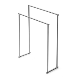 Porte-serviette inox brossé...