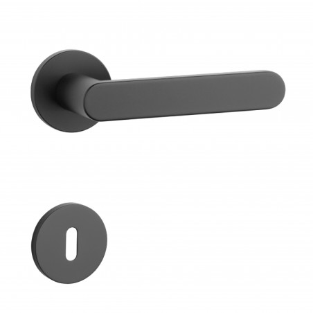 Poignée de porte Aprile AS ALORA R 7S BK finition noir