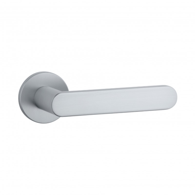Poignée de porte Aprile AS ALORA R 7S SC finition chrome satiné