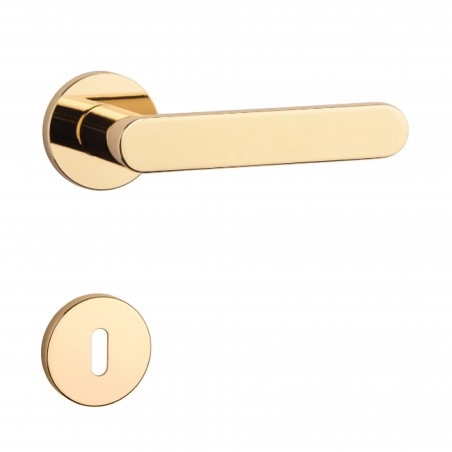 Poignée de porte Aprile AS ALORA R 7S LG finition doré