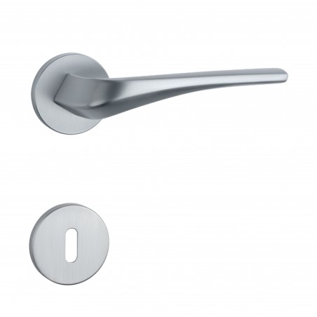 Poignée de porte Aprile AS DALIA R 7S SC finition chrome satiné