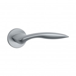 Poignée de porte Aprile AS ROBINIA R 7S SC finition chrome satiné