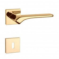 Poignée de porte Aprile AS BERGENIA R 7S LG finition doré