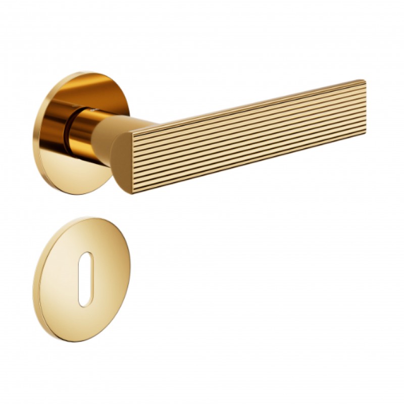 Poignée de porte Dnd AE40-PVD-BG finition doré