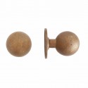 Bouton de porte Dauby 14505 finition bronze brut