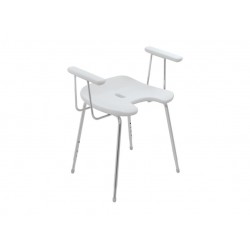 Tabouret de douche blanc...