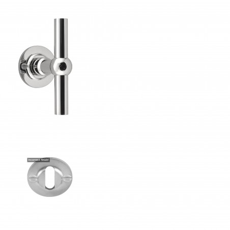 Poignée de porte Formani FOFVT85/40 IP finition inox poli
