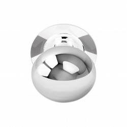 Bouton de porte Formani LB80V IP finition inox poli