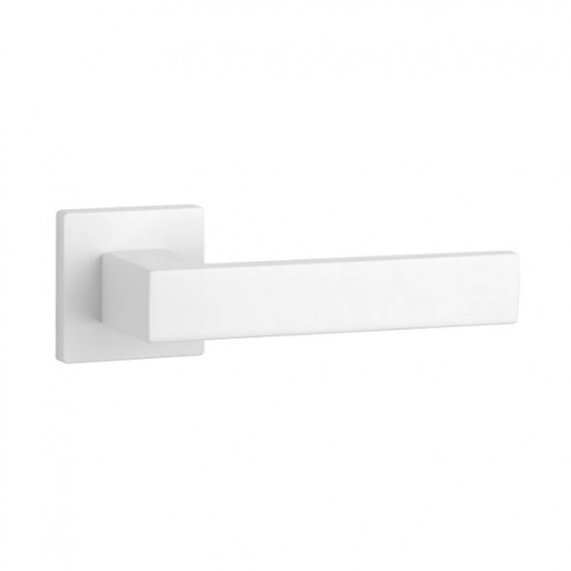Poignée de porte Aprile AS PINA Q 7S WH finition blanc