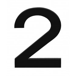 Chiffre 2 noir 150mm Formani