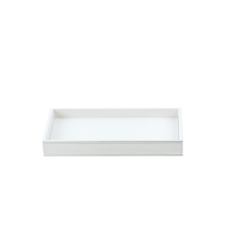 BROWNIE TAB M cuir blanc - Decor Walther