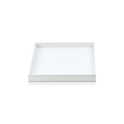 BROWNIE TAB Q cuir blanc - Decor Walther