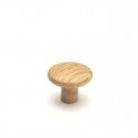 Bouton de meuble Brutus chêne clair laqué