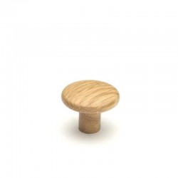 Bouton de meuble Brutus chêne clair laqué
