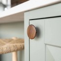 Bouton de meuble Cloud noyer laqué
