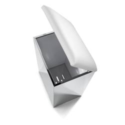 CASE HK2 inox poli - blanc - Decor Walther