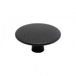 Bouton de meuble Cloud frêne teinté noir