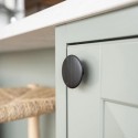 Bouton de meuble Cloud frêne teinté noir
