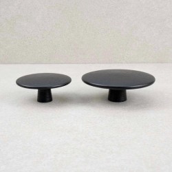 Bouton de meuble Cloud frêne teinté noir