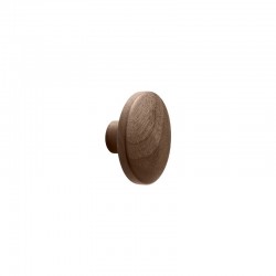 Bouton de meuble Discos noyer laqué