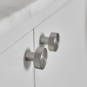 Bouton de meuble Simon look inox