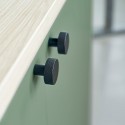 Bouton de meuble Simon noir mat