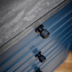 Bouton de meuble Manor noir mat