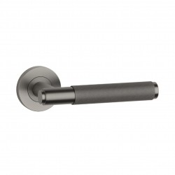 Poignée de porte Aprile SH OVAL 1741 PRO 8MM BS PVD finition anthracite
