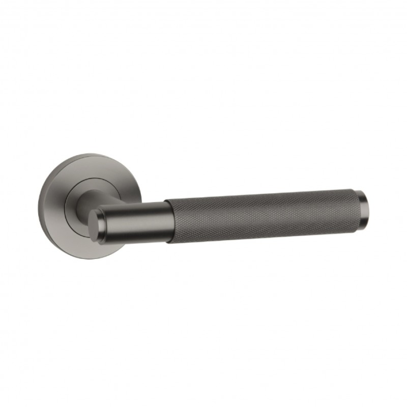 Poignée de porte Aprile SH OVAL 1741 PRO 8MM BS PVD finition anthracite