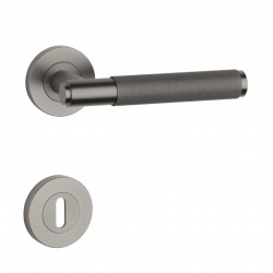Poignée de porte Aprile SH OVAL 1741 PRO 8MM BS PVD finition anthracite