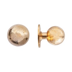 Bouton de porte Dauby 18521 finition bronze brut poli