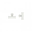 Bouton de meuble Athena blanc structure