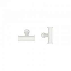 Bouton de meuble Athena blanc structure