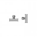 Bouton de meuble Athena look inox
