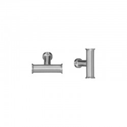 Bouton de meuble Athena look inox