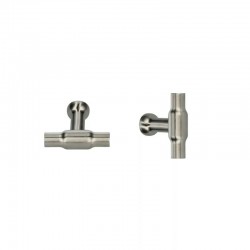 Bouton de meuble T Copenhagen nickel mat satiné