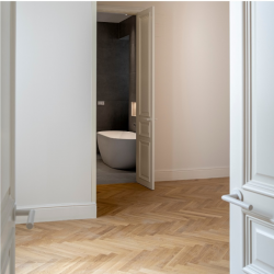 Poignée de porte blanche Louise