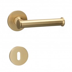 Deurklink Quincalux 198-R0-22-22L goud uitvoering