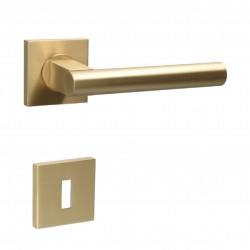 Deurklink Quincalux 157-R0-22-22/700 goud uitvoering