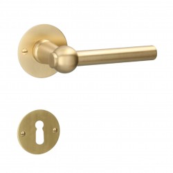Deurklink Quincalux 124-R0-22-22-L0 goud uitvoering