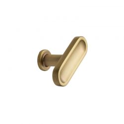 Bouton de meuble T Château or mat