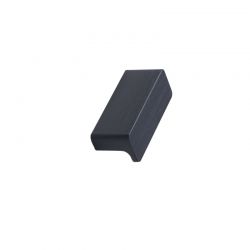 Bouton de meuble Elan noir brossé
