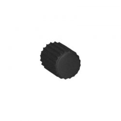Bouton de meuble Royal noir texturé