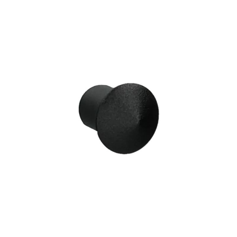 Bouton de meuble Palma noir texturé