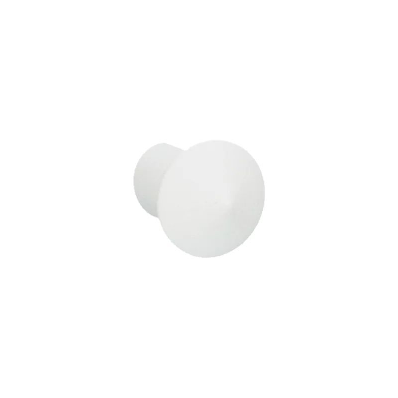 Bouton de meuble Palma blanc texturé