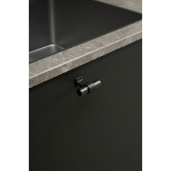 Bouton de meuble Bond noir / canon de fusil