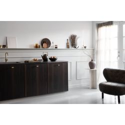 Bouton de meuble T Château or mat