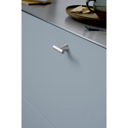 Bouton de meuble Delta inox look