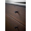 Bouton de meuble Gate noir mat