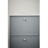 Bouton de meuble Slope inox look